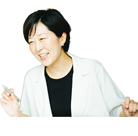 笑顔の女性