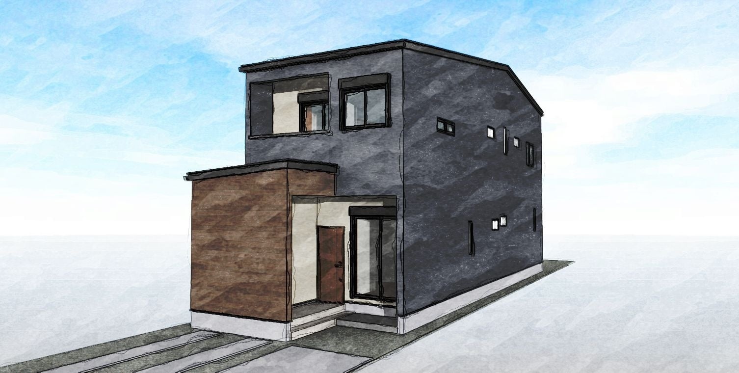 既存の土地で建て替えをした2世帯住宅(O様邸／松山市)